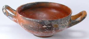 Grande Grèce - Coupe à 2 anse sen terre cuite - 400-300 av J.-C.