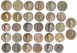 Lot de 16 sesterces Lot de 16 sesterces