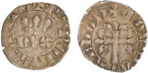 Bretagne - Charles de Blois - Double denier (Rennes)