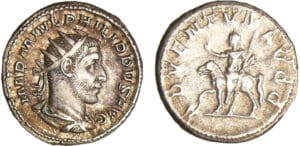 Philippe 1er - Antoninien (245, Rome) - Philippe à cheval Philippe 1er - Antoninien (245, Rome) - Philippe à cheval