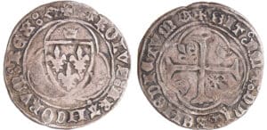 Charles VII (1422-1461) - Blanc à la couronne - Limoges