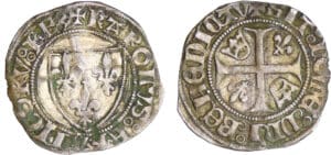Charles VI (1380-1422) - Blanc guénar - 2ème émission - Dijon