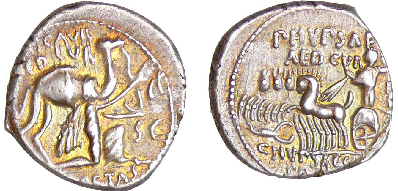 Aemilia - Denier (58 av. J.-C.) Aemilia - Denier (58 av. J.-C.)