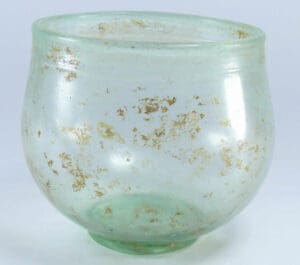 Romain - Gobelet en verre irisé - 1er-2ème siècle