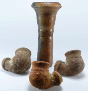 Empire ottoman - Lot de pipes en terre cuite - 13ème siècle ap. J.-C. Empire ottoman - Lot de pipes en terre cuite - 13ème siècle ap. J.-C.