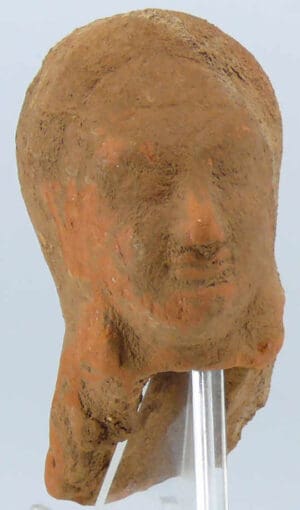 Grèce - Tête en terre cuite - 4ème-3ème  siècle av. J.-C.