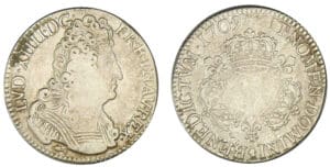 Louis XIV (1643-1715) - ½ écu aux 3 couronnes - 1709 CC (Besançon)