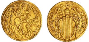 Italie - Etat pontifical - Benedetto XIV (1740-1748) - Mezzo zecchino 1746