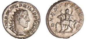 Philippe I - Antoninien (245, Rome) - Philippe à cheval