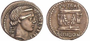 Scribonia - Denier (62 av. J.-C.) Scribonia - Denier (62 av. J.-C.)