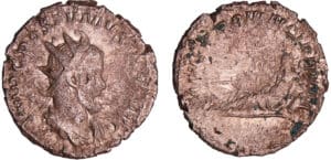 Postume - Antoninien (260, Cologne) - Le Rhin Postume - Antoninien (260, Cologne) - Le Rhin