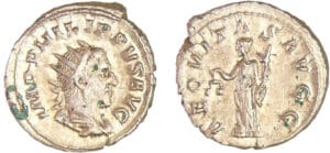 Philippe 1er - Antoninien (245-247, Rome) - L'Equité
