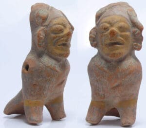 Précolombien - Equateur, culture La Tolita - Statuette en terre cuite - 500 av. / 500 ap. J.-C. Précolombien - Equateur, culture La Tolita - Statuette en terre cuite - 500 av. / 500 ap. J.-C.