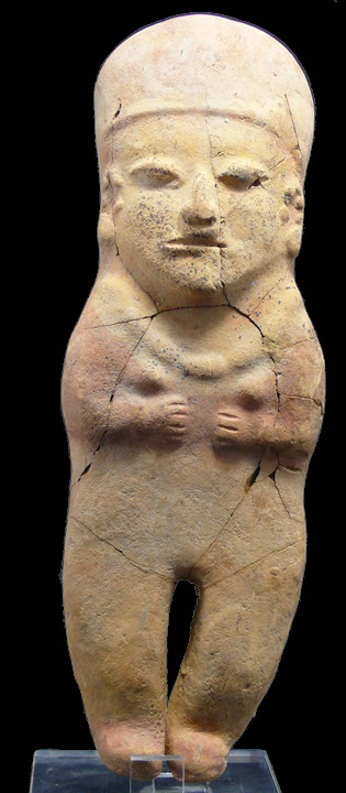 Précolombien - Equateur, culture Bahia - Statue ocarina en terre cuite - 500 av. / 500 ap. J.-C. Précolombien - Equateur, culture Bahia - Statue ocarina en terre cuite - 500 av. / 500 ap. J.-C.