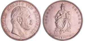 Allemagne - Preussen - Wilhelm I (1861-1888) - Taler 1871 A Allemagne - Preussen - Wilhelm I (1861-1888) - Taler 1871 A