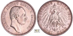 Allemagne - Sachsen - Friedrich August III (1904-1818) - 3 mark 1911 E Allemagne - Sachsen - Friedrich August III (1904-1818) - 3 mark 1911 E