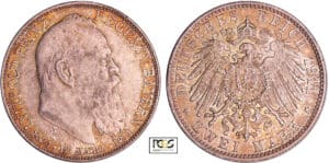 Allemagne - Bayern - Prinzregent Luitpold (1886-1912) - 2 mark 1911 D Allemagne - Bayern - Prinzregent Luitpold (1886-1912) - 2 mark 1911 D