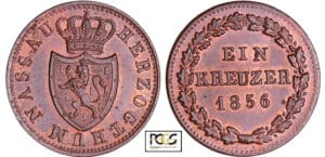 Allemagne - Nassau - Adolph (1839-1866) - Kreuzer 1856