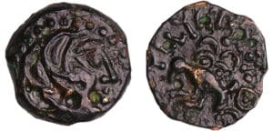 Sénons - Bronze YLLYCCI à l'oiseau (52 av. J.-C.)