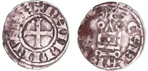 Philippe II  Auguste (1180-1223) - Denier de Saint-Martin de Tours