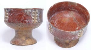 Précolombien - Equateur, culture Chorrera - Coupe à offrandes pied douche - 1500 / 500 av. J.-C.