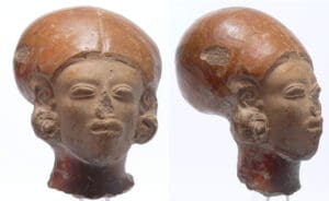 Précolombien - Equateur, culture Chorrera - Tête en terre cuite - 1500 / 500 av. J.-C.