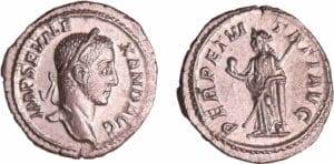 Alexandre Sévère - Denier - (228, Rome) - La Sécurité Alexandre Sévère - Denier - (228, Rome) - La Sécurité