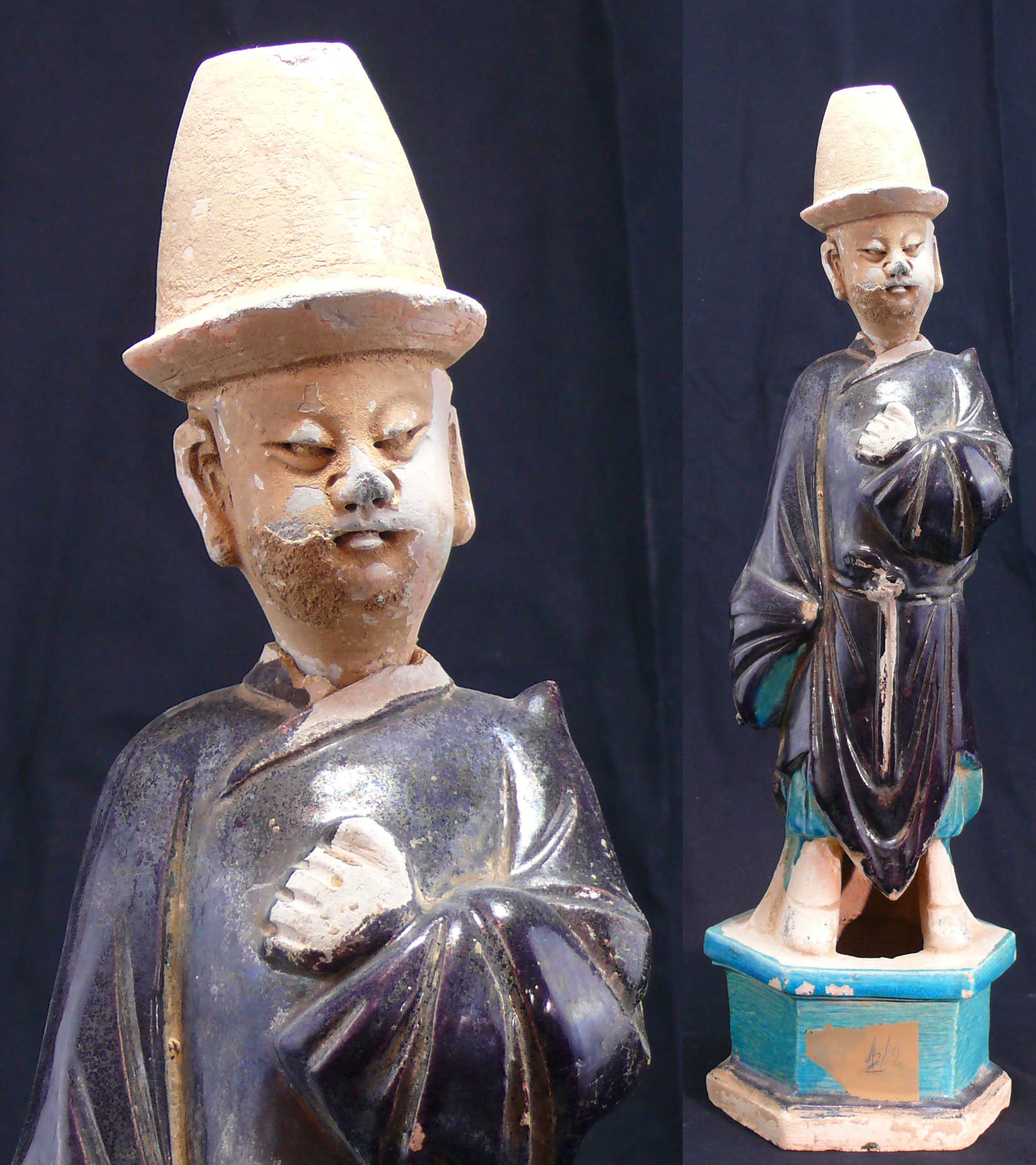 Chine - Porteur - Epoque Ming (1368-1644) Chine - Porteur - Epoque Ming (1368-1644)