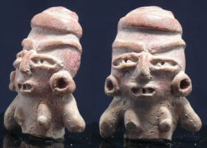 Précolombien - Mexique - Buste de femme en terre cuite - 1200 av. / 200 ap. J.-C.