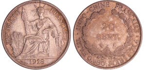 Indochine - 20 cent 1928