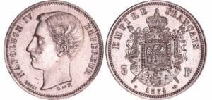 France - Troisième république (1871-1940) - 5 francs Napoléon IV 1874 essai