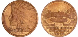 Médaille Exposition Coloniale Internationale - Amérique, 1931, Bazor