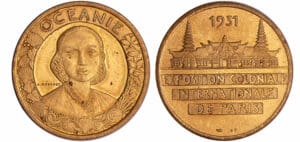 Médaille Exposition Coloniale Internationale - Océanie, 1931, Mouroux