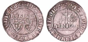 France - Henry VI de Lancastre (1422-1453) - Blanc aux écus - Rouen