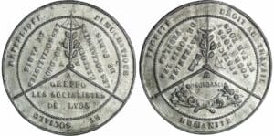 France - Médaille politique - Exposition des théories de Proudhon, 31 juillet 1848