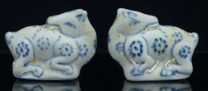 Vietnam - Dynastie Ming - Compte gouttes "vache" en porcelaine - 15ème siècle