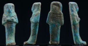 Egypte - Troisième période intermédiaire - Shabti en fritte émaillée - 945 / 715 av. J.-C.