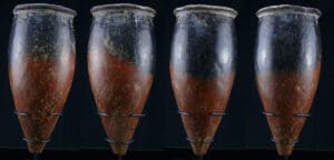 Egypte - Prédynastique - Vase "black-Topped" en terre cuite - Nagada Ier - 4000 / 3500 av. J.-C.