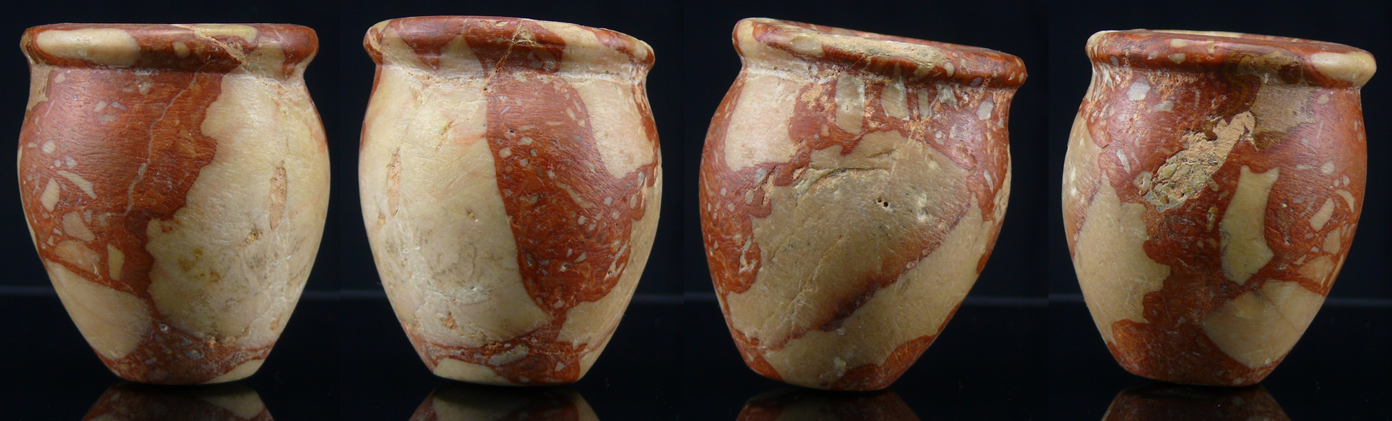Egypte - Prédynastique - Vase en brèche - Nagada II ou III - 3500 / 3000 av. J.-C. Egypte - Prédynastique - Vase en brèche - Nagada II ou III - 3500 / 3000 av. J.-C.