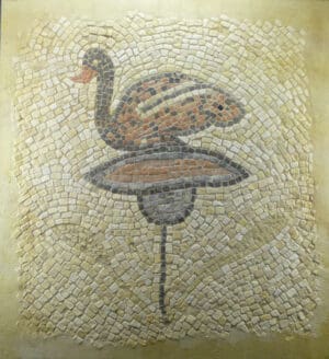 Romain - Mosaïque "Canard" en tesselles - 100 / 200 ap. J.-C.