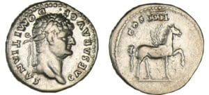 Domitien - Denier (76, Rome) - Pégase Domitien - Denier (76, Rome) - Pégase