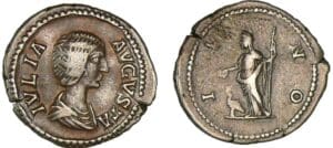 Julia Domna - Denier (196, Laodicea) - Junon Julia Domna - Denier (196, Laodicea) - Junon