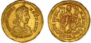 Honorius - Solidus (393-423, Milan)