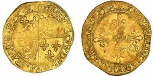 François 1er (1515-1547) - Ecu d'or du Dauphiné - 7ème type - Roman
