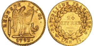 Convention (1792-1795) - 24 livres - 1793 W (Lille) Convention (1792-1795) - 24 livres - 1793 W (Lille)