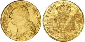Louis XVI (1774-1792) - Double louis d’or au buste nu - 1786 T (Nantes) 2ème sem