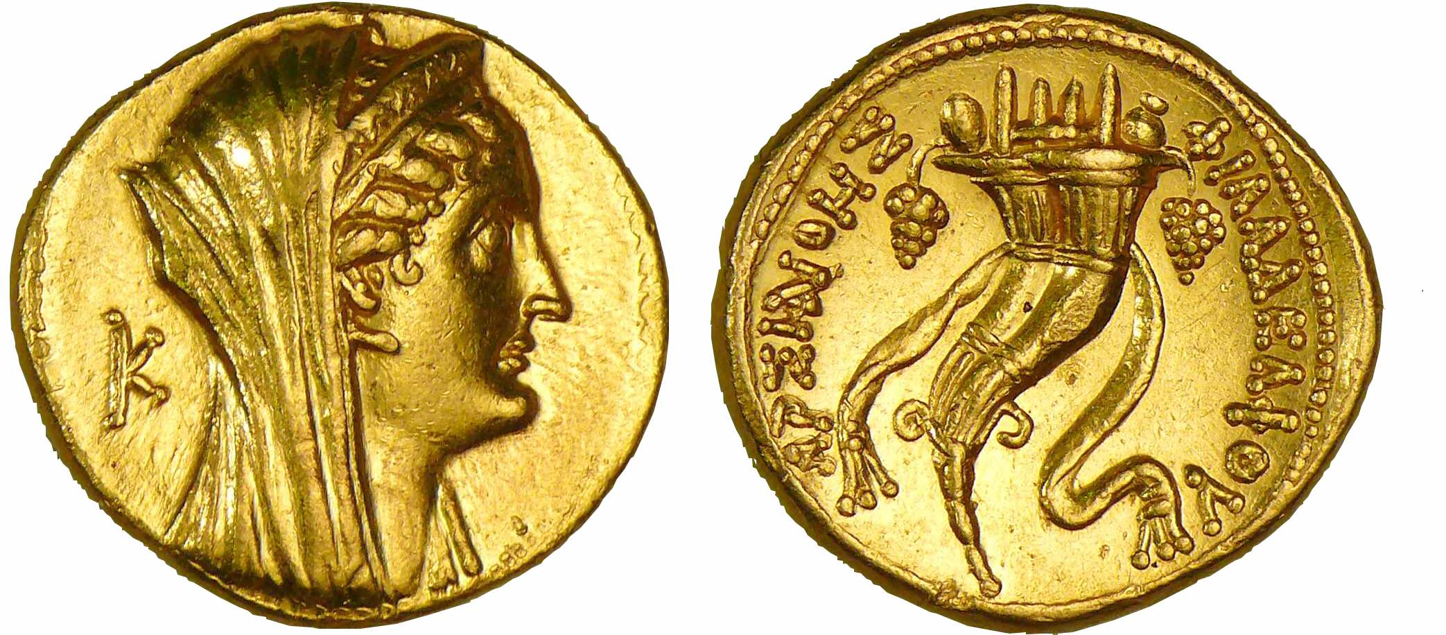 Royaume Lagide - Ptolémée VI - Octodrachme d’or (180-145 av. J.-C.) Royaume Lagide - Ptolémée VI - Octodrachme d’or (180-145 av. J.-C.)