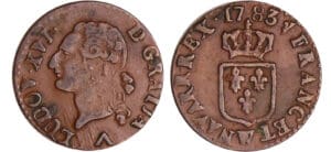 Louis XVI (1774-1792) - Liard - 1783 W (Lille) Louis XVI (1774-1792) - Liard - 1783 W (Lille)
