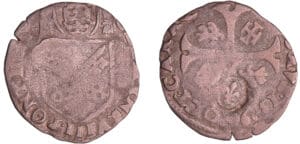 Louis XIII (1610-1643) - Quinzain contremarqué au lis - Douzain du Comtat Venaissin Louis XIII (1610-1643) - Quinzain contremarqué au lis - Douzain du Comtat Venaissin