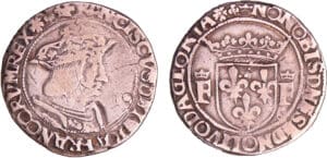 François 1er (1515-1547) - Teston - 13ème type - Lyon François 1er (1515-1547) - Teston - 13ème type - Lyon